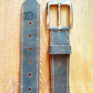 Customizable Leather Belt For Men or Women With Stitches