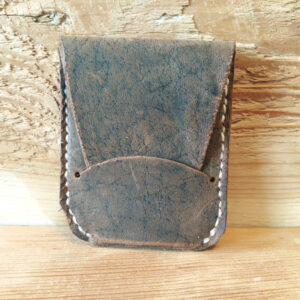 Leather Card Holder With Flap - Regal Series